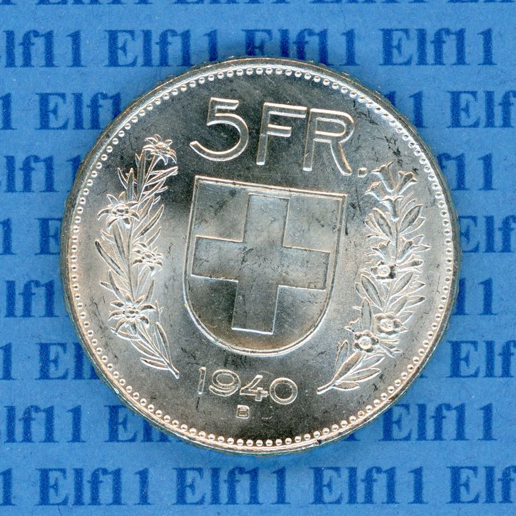 CHF 5 00 1940 Stgl 5 Franken Kaufen Auf Ricardo