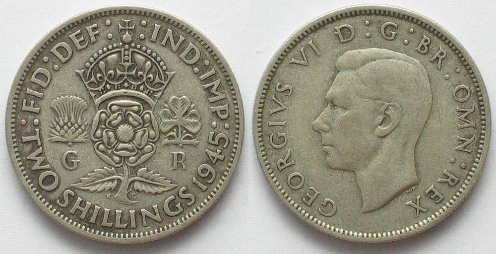 Silbermünze 11 3g Florin 1945 George VI Kaufen auf Ricardo