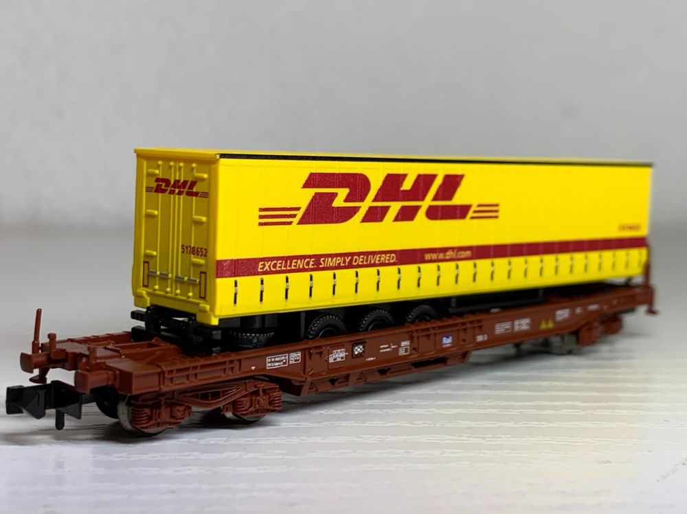 Taschenwagen RailCombi Mit Lkw Trailer DHL FLEISCHMANN N Kaufen Auf