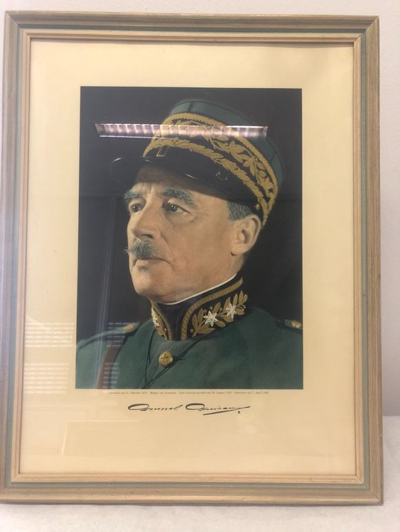 Porträt Bild General Henri Guisan Kaufen auf Ricardo