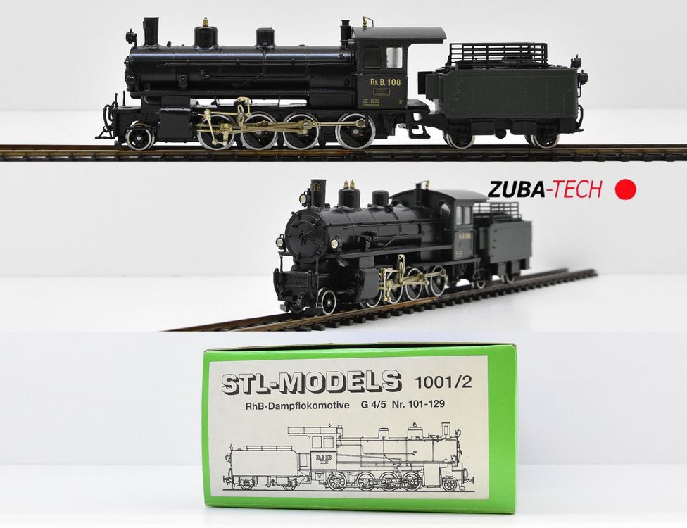 STL Models 1001 2 Dampflok G 4 5 108 RhB H0m GS OVP Kaufen Auf Ricardo