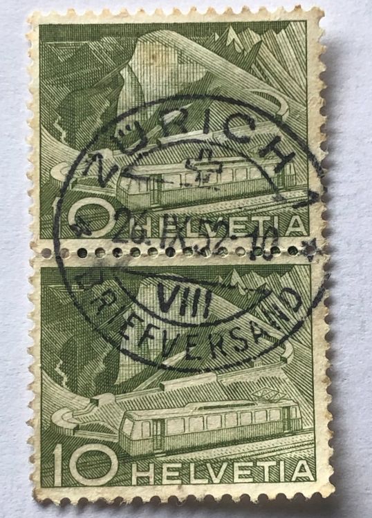 Nr 299 Paar mit Voll Stempel Zürich Kaufen auf Ricardo