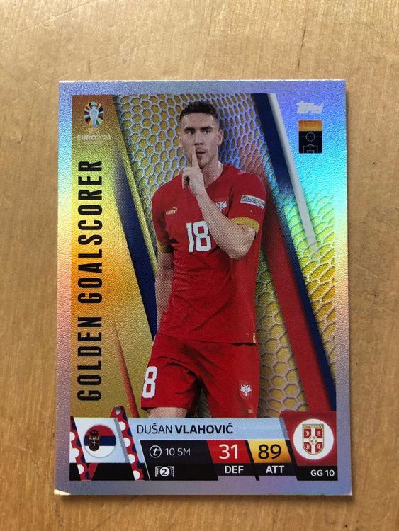 Topps Match Attax Euro Vlahovic Karte Golden Goalscorer Acheter