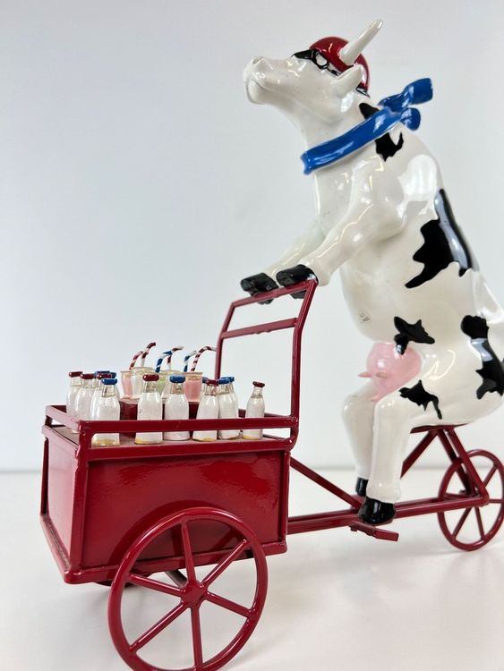 Kuh Mit Milchverkaufswagen Milchdreirad Von COWPARADE Kaufen Auf Ricardo