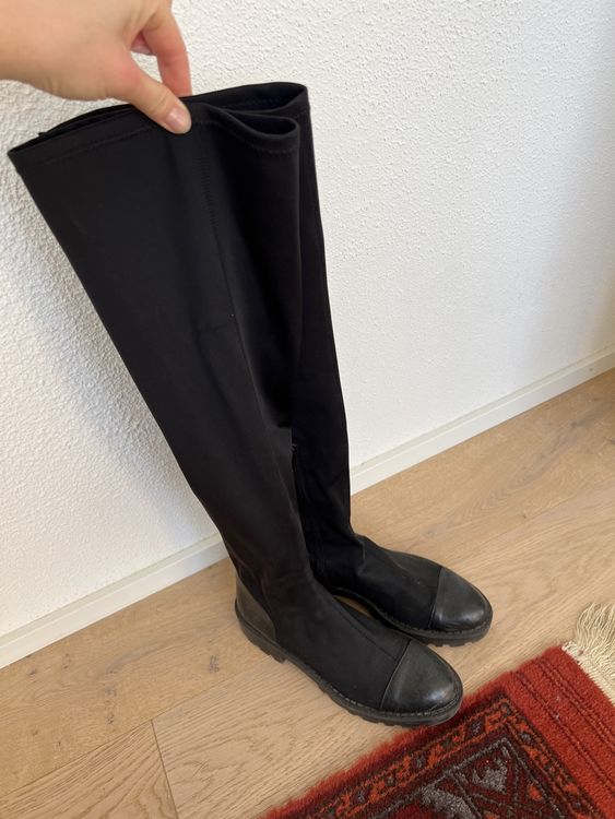 Zara Overknee Stiefel Black Kaufen Auf Ricardo