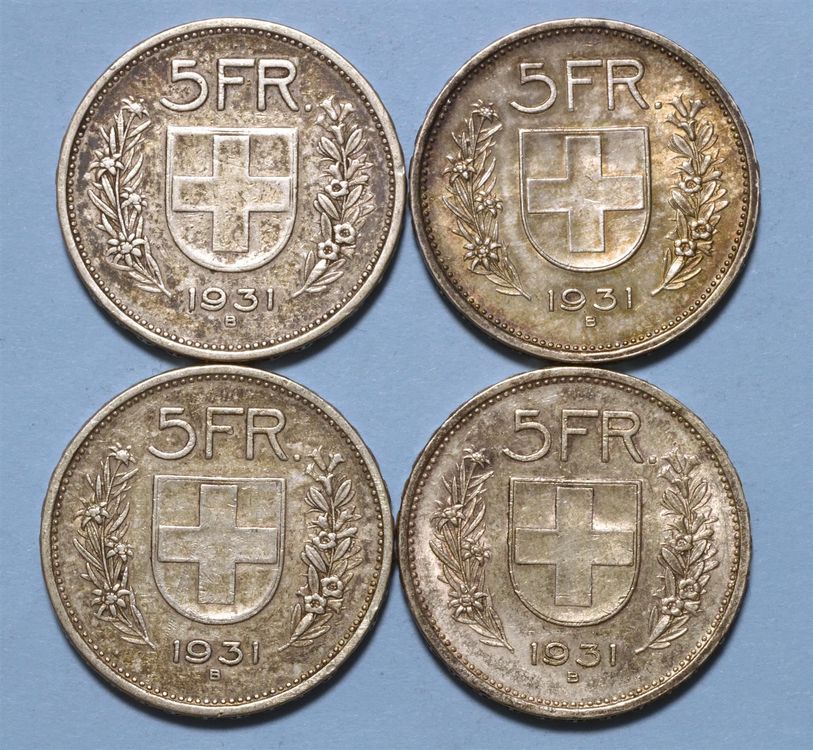 5 Franken 1931 4X 13 Sterne über Kopf Kaufen auf Ricardo