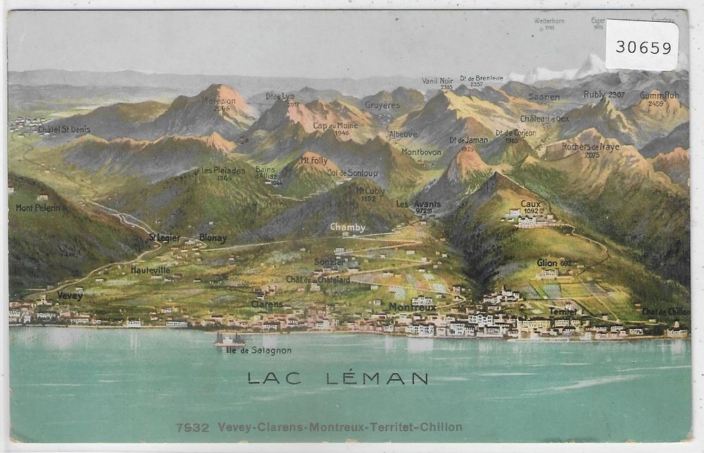 Panorama Lac Leman Litho Kaufen Auf Ricardo