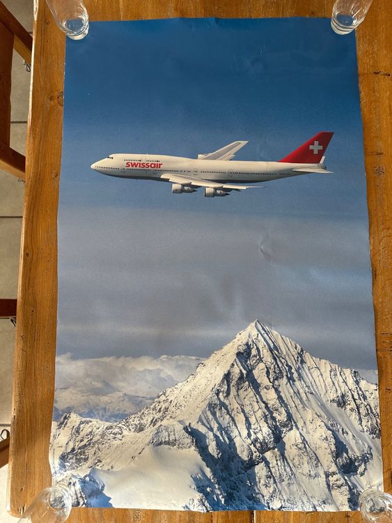 Swissair Poster Boeing 747 300 Kaufen Auf Ricardo