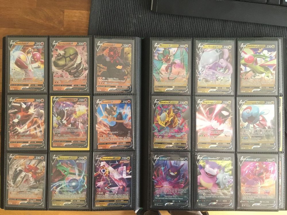 Pokemon XXL Sammlung 126 V Karten Inkl Charizard Pikachu Kaufen Auf