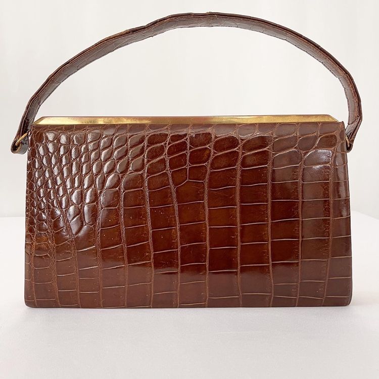 Vintage Crocodile Leather Bag Kaufen Auf Ricardo