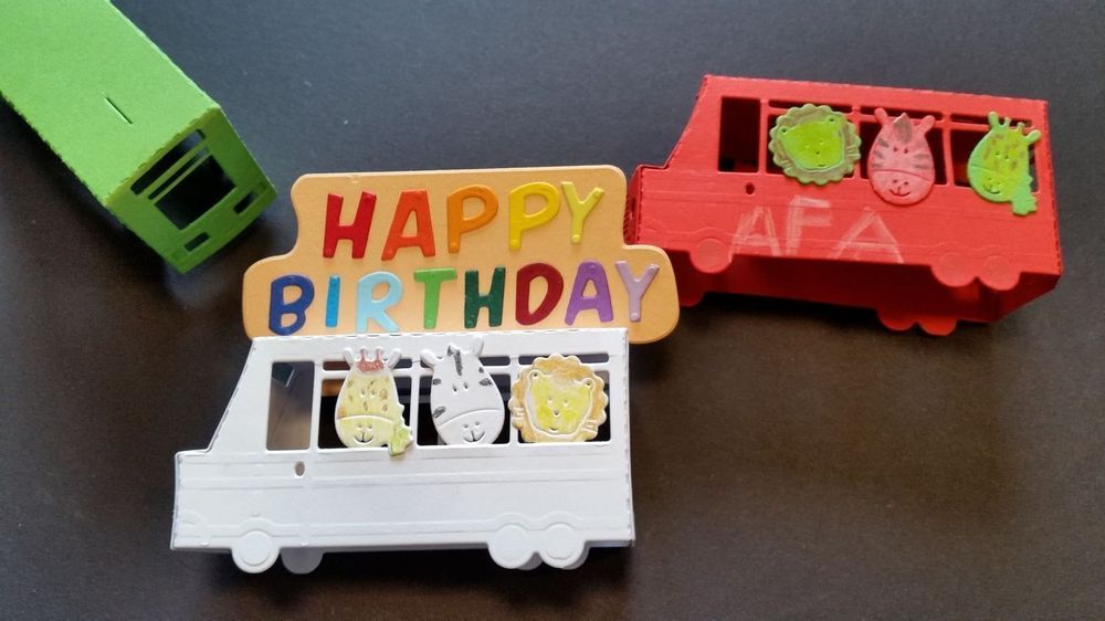 Stanzschablone Bus Happy Birthday Kaufen Auf Ricardo