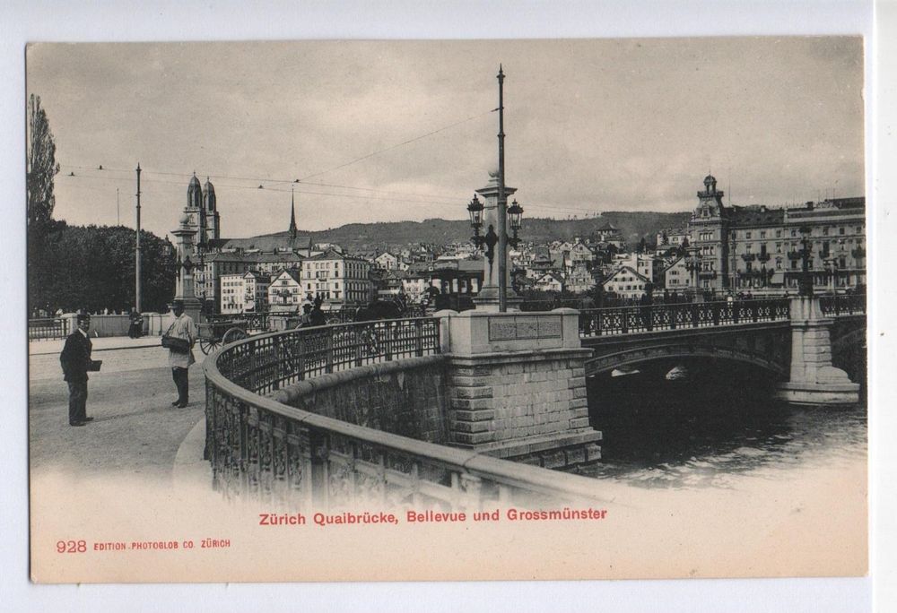 ZÜRICH Quaibrücke Pferde Fuhrwerk Tram Kaufen auf Ricardo