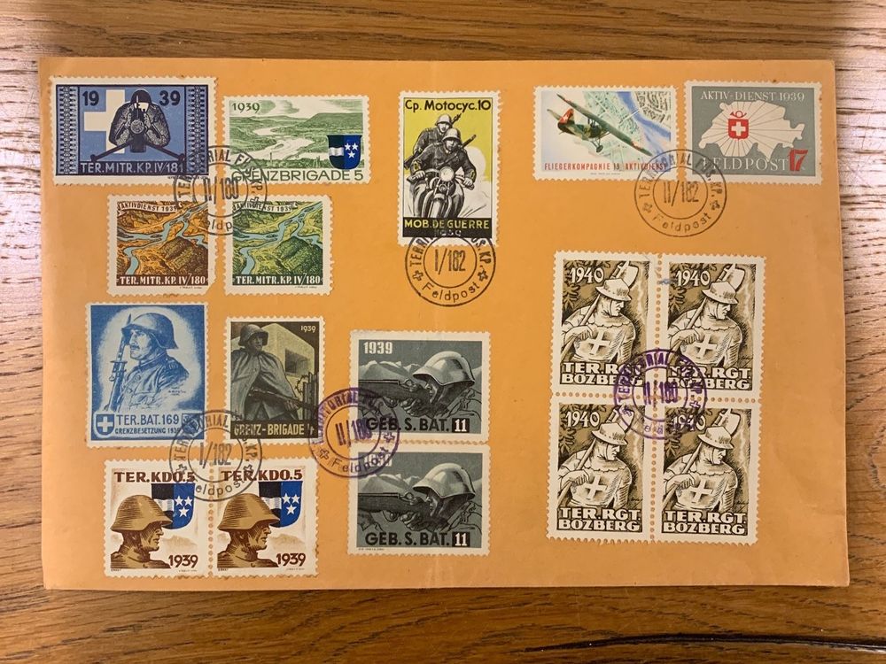 Timbres Militaires Suisses Sur Enveloppe 1939 1940 Kaufen Auf Ricardo