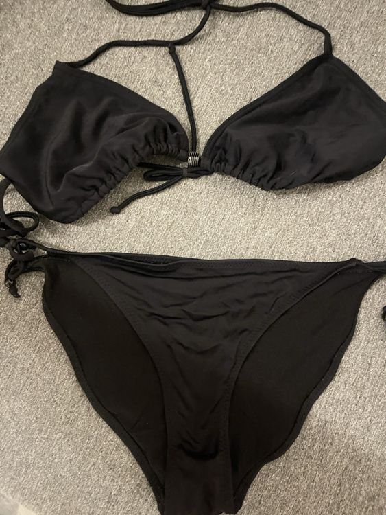 Schwarzer H M Bikini Grösse 42 ideal für den Sommer Gebraucht in