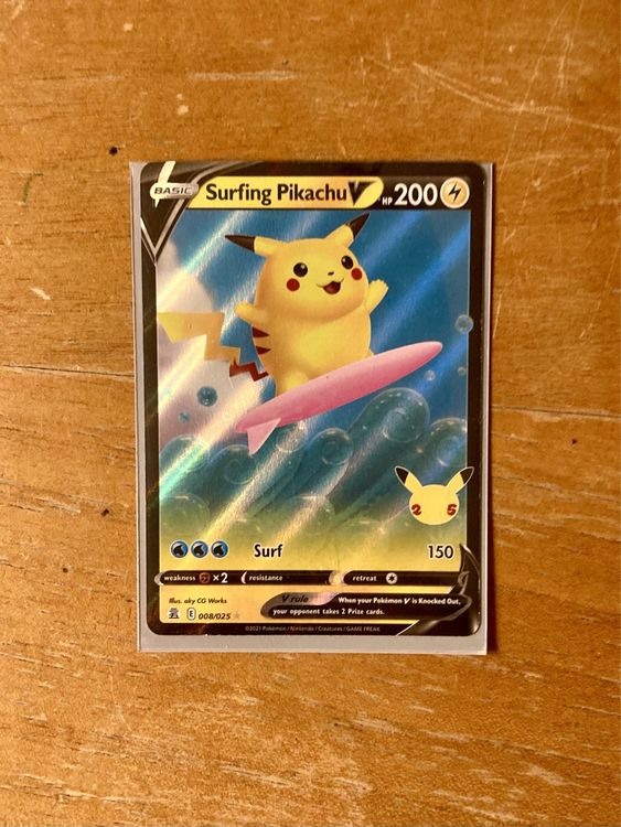 Pokemon Pikachu Surfeur V 008 025 Acheter Sur Ricardo