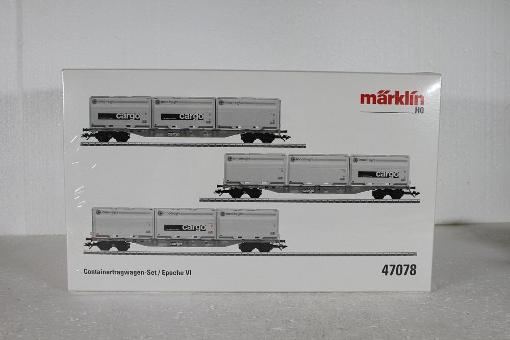 Märklin Cargo SBB 47078 Container Tragwagen Set WoodTainer Kaufen auf