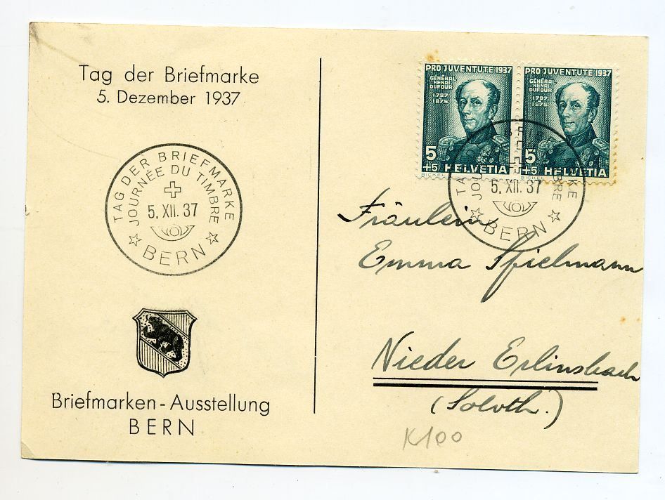 Ch Tag Der Briefmarke Bern Karte Kaufen Auf Ricardo