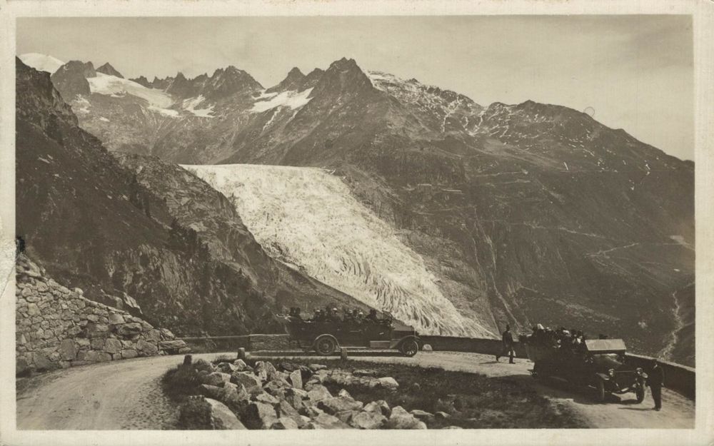 Grimselstrasse Und Rhonegletscher Alte Postautos Kaufen Auf Ricardo