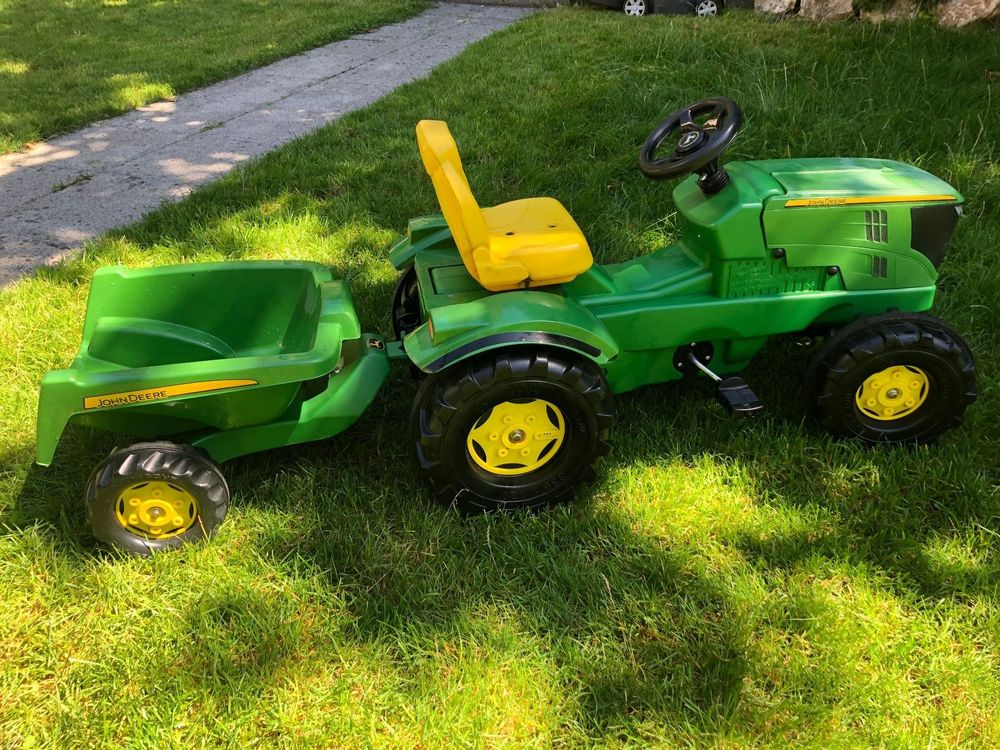 Kindertraktor John Deere Mit Anh Nger Kaufen Auf Ricardo