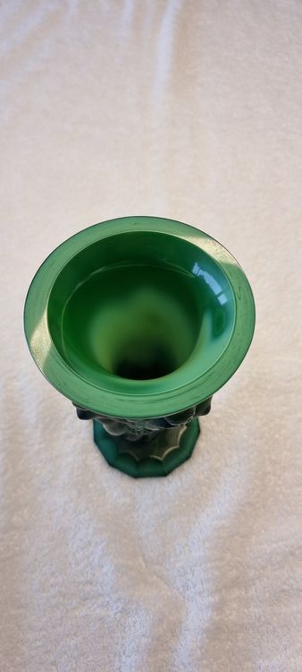 Cm Czech Art Deco Vase Of Nude Women Malachite Glass Kaufen Auf