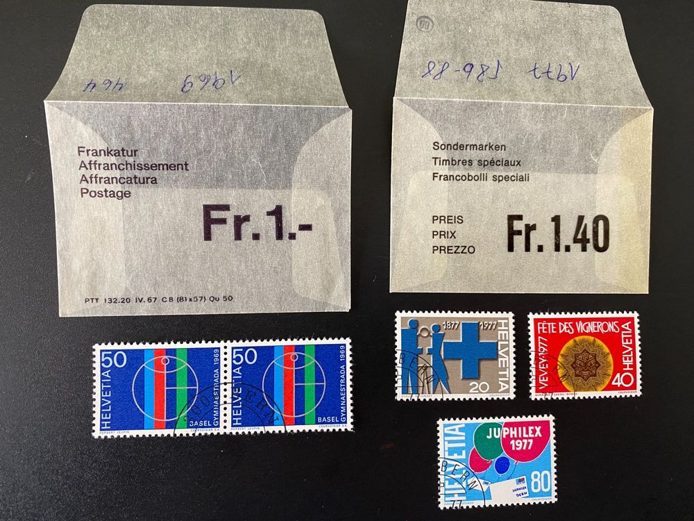 1969 1977 Ausgabetag Stempel ZN 464 586 588 Mit Gummi Kaufen Auf