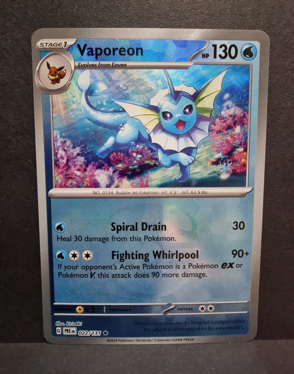 Pokémon Prismatic Evolution Vaporeon Masterball reverse Kaufen auf