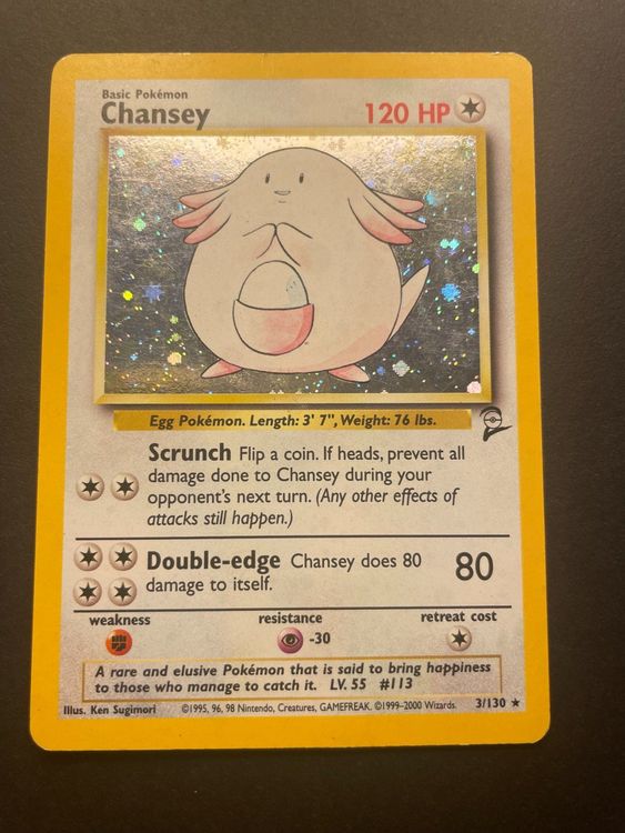 Chansey Holo Base Set Kaufen Auf Ricardo