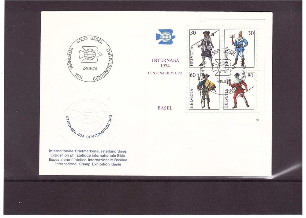 1974 FDC Internaba Block Kaufen Auf Ricardo