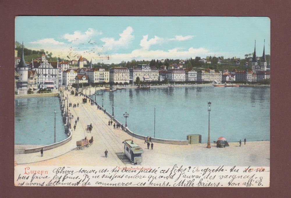 LUZERN Seebrücke Tram 1906 Kaufen auf Ricardo