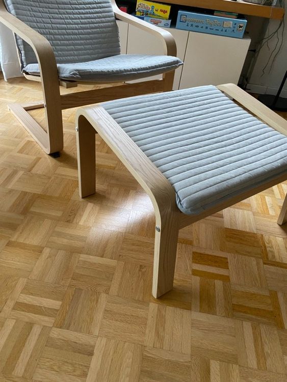 Ikea Sessel Po Ng Mit Hocker Kaufen Auf Ricardo