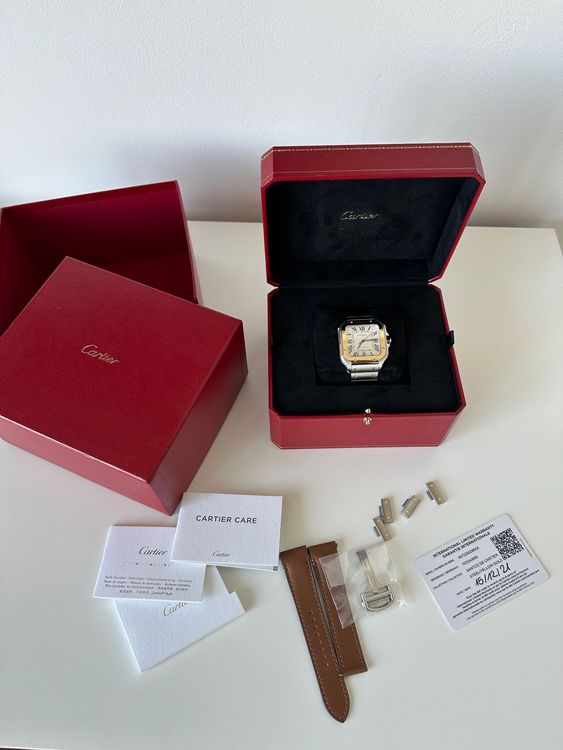 Cartier Santos Gelbgold Stahl Kaufen Auf Ricardo