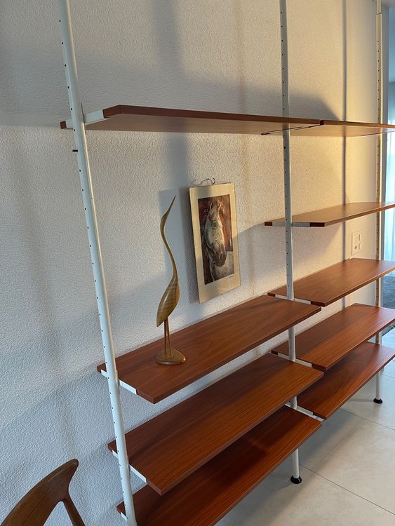 Teak Teleskopregal B Chergestell Vintage Regal Kaufen Auf Ricardo