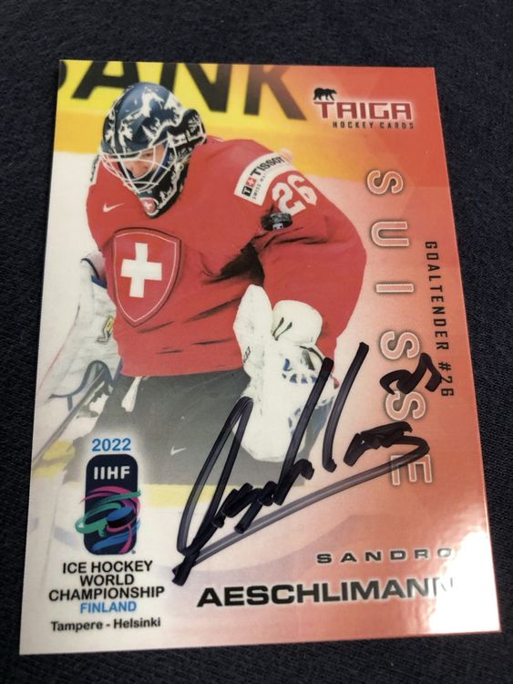 Aeschlimann HCD EVZ Hockey Card Signiert Kaufen Auf Ricardo