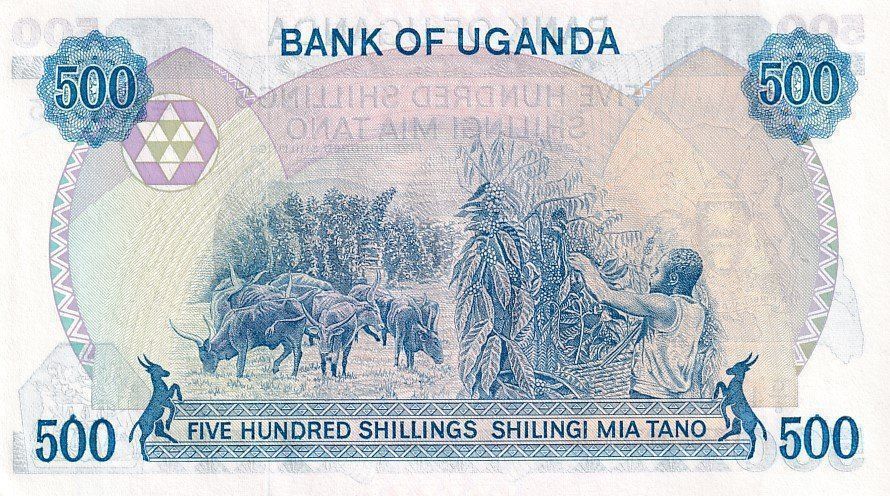 Banknote Uganda 500 Schillings Bankfrisch Kaufen Auf Ricardo