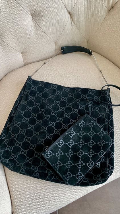 Original GUCCI Handtasche Wildleder Schwarz Kaufen Auf Ricardo