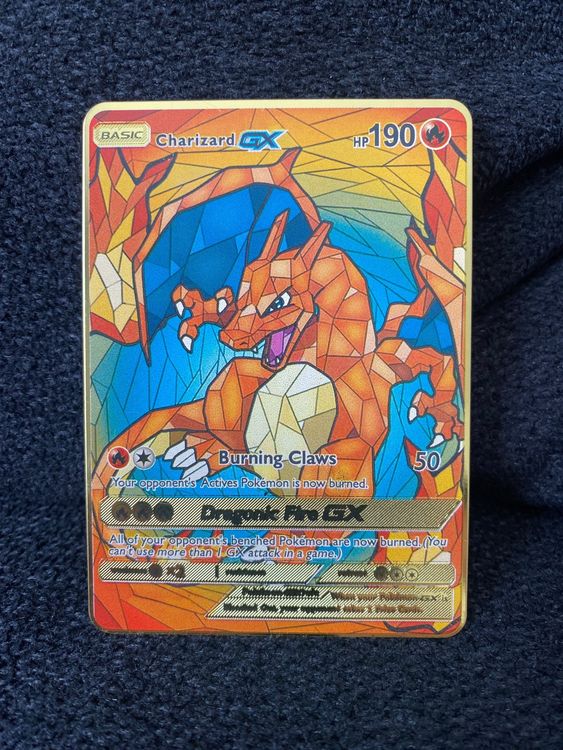 Pokemon Charizard Gx Karte Metall Souvenir Kaufen Auf Ricardo