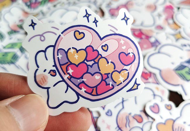 60 Stk Sticker Aufkleber Kawaii Mongmong Kaninchen Kaufen Auf Ricardo