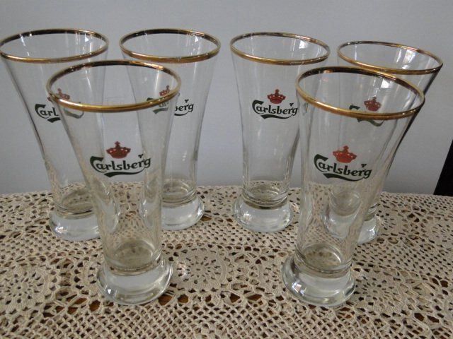 Vintage Carlsberg Biergläser 1990 Kaufen auf Ricardo