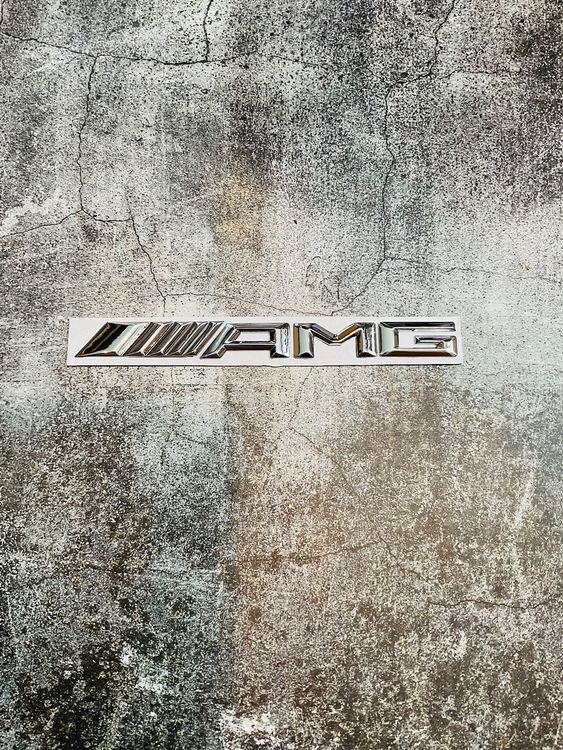 Mercedes AMG Emblem Schriftzug Logo Neu In Chrom Metall Kaufen Auf