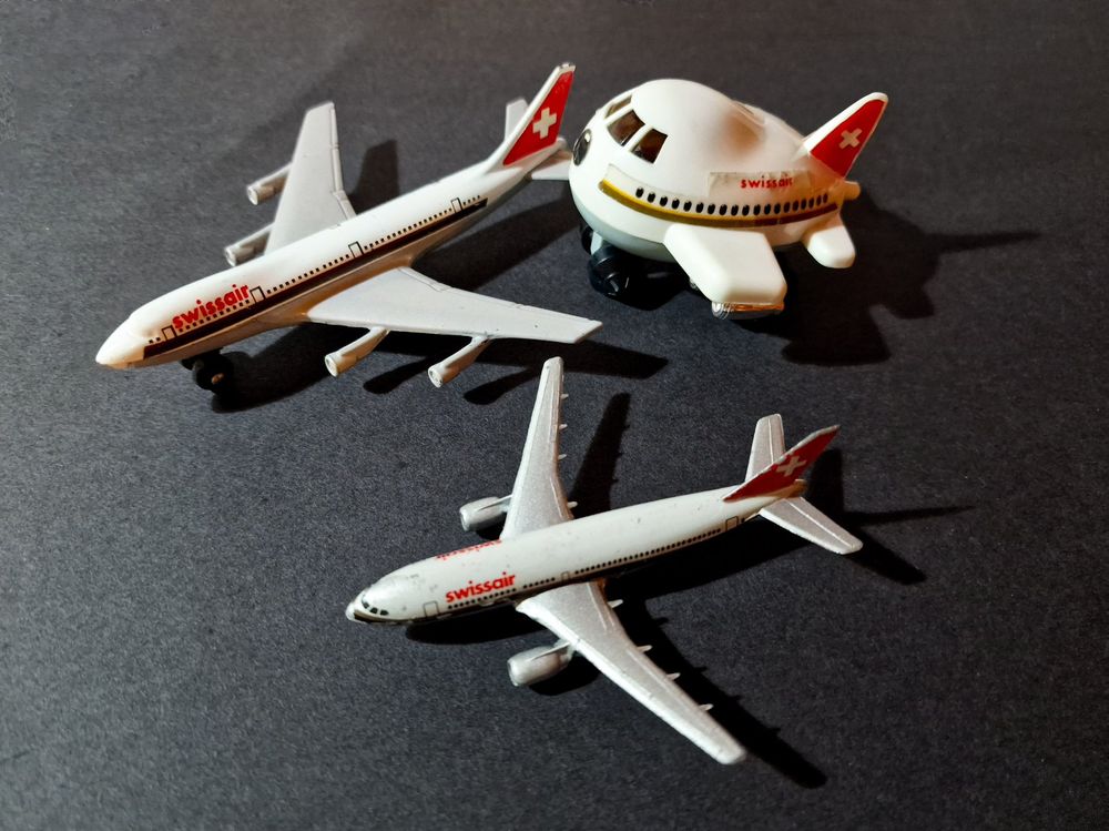 3x Swissair Modellflugzeug Vintage Toy mit Rarität Kaufen auf Ricardo