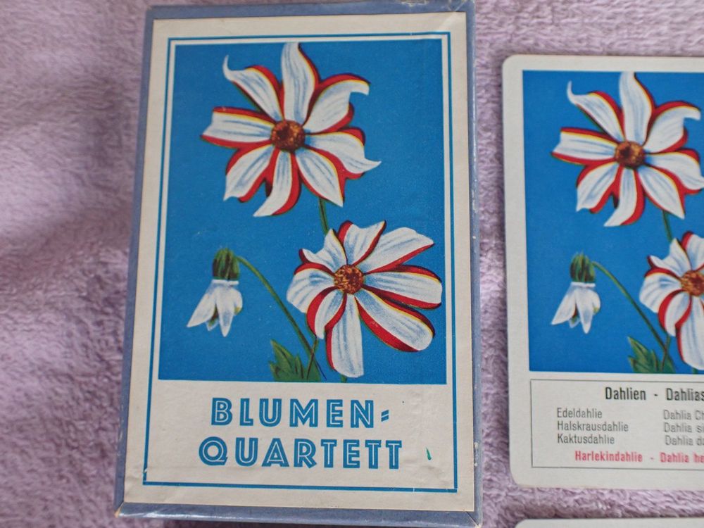 Sehr Sch Nes Uraltes Blumen Quartett Top Kaufen Auf Ricardo