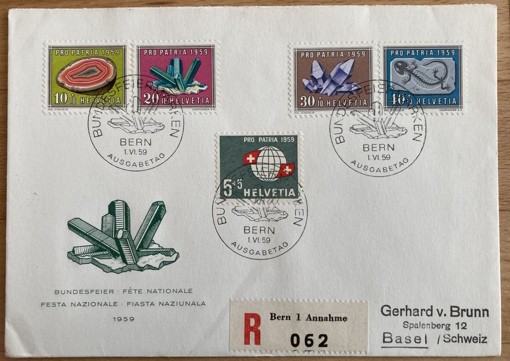 R FDC Pro Patria 1959 Illustriert SBK 35 Fr Kaufen Auf Ricardo