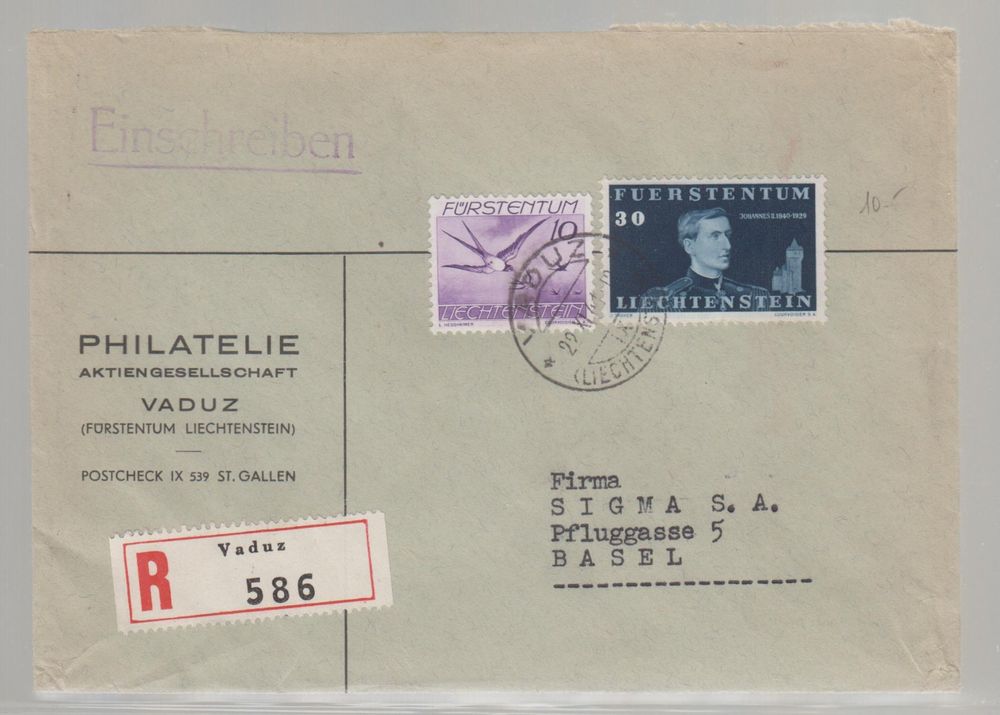 Timbre Liechtenstein Et Pa Sur Lettre Kaufen Auf Ricardo