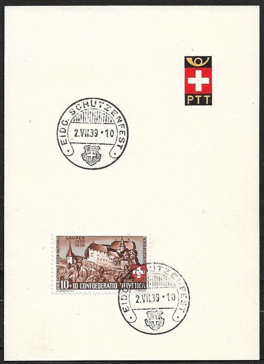 1939 PTT Bögli B2 EIDG SCHÜTZENFEST Luzern Sonder o ab 1 Kaufen