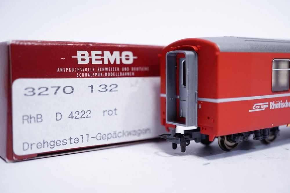 4 Bemo 3270 132 RhB Gepäckwagen D 4222 rot Kaufen auf Ricardo