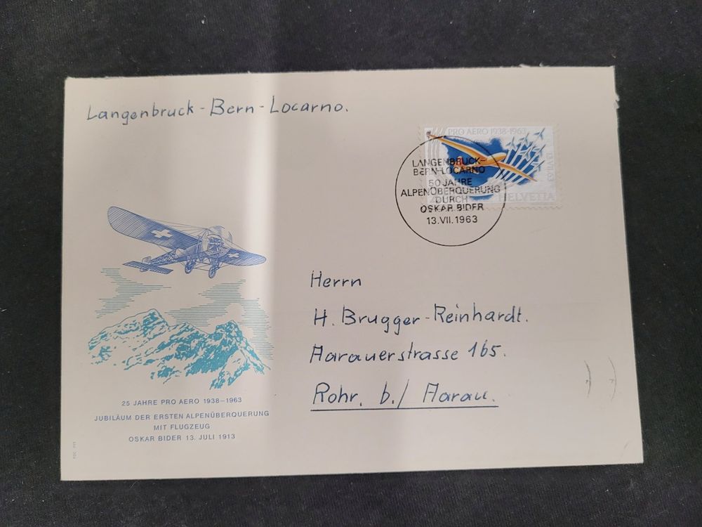 Alte Flugpost Briefmarke Schweiz Kaufen Auf Ricardo