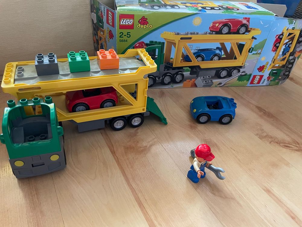 Lego Duplo Autotransporter Mit Autos Komplett Kaufen Auf Ricardo