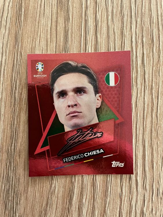 Topps Euro Em Signature Federico Chiesa Ita Sp Kaufen Auf