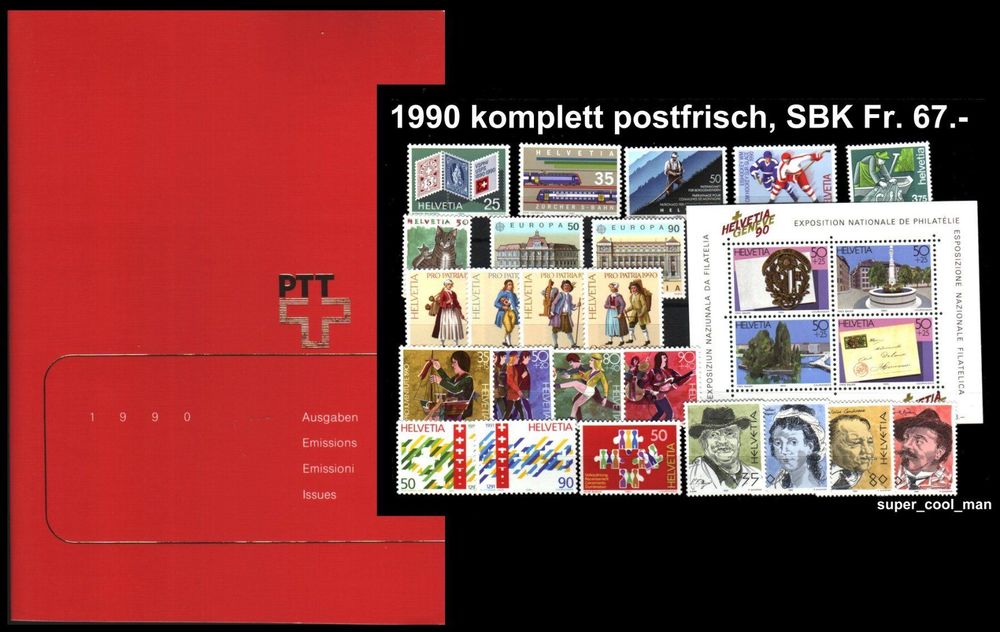 1990 Jahrbuch Komplett Postfrisch Kaufen Auf Ricardo