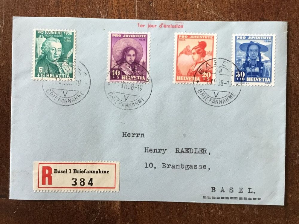 Pro Juventute 1938 FDC Kaufen Auf Ricardo